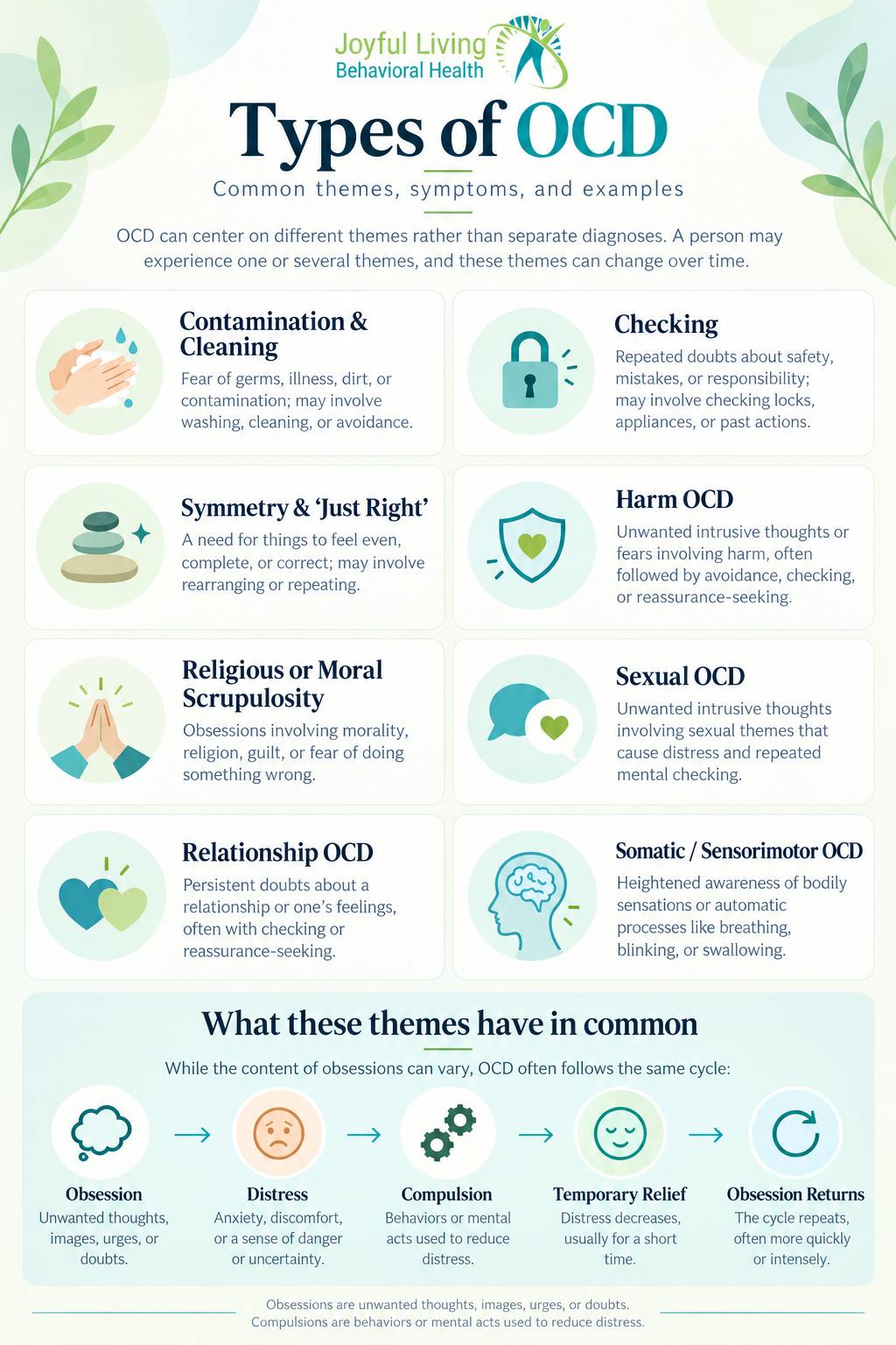 infograph types of OCD